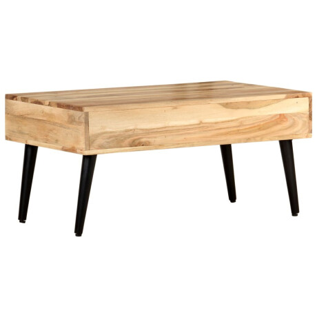 vidaXL Salontafel 88x50x42 cm massief acaciahout afbeelding3 - 1