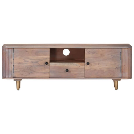 vidaXL Tv-meubel 118x30x40 cm massief acaciahout afbeelding3 - 1