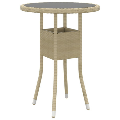 vidaXL 3-delige Tuinset poly rattan beige afbeelding3 - 1