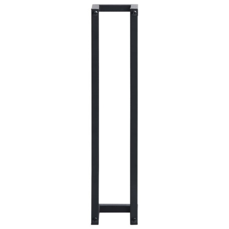 vidaXL Handdoekenrek 12,5x12,5x60 cm ijzer zwart afbeelding3 - 1