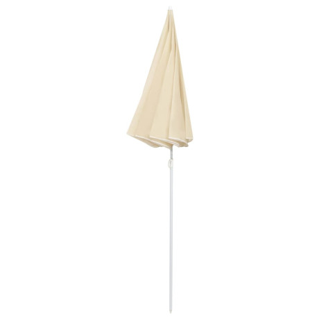 vidaXL Parasol met stalen paal 180 cm zandkleurig afbeelding3 - 1