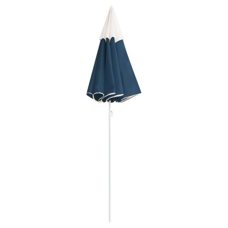 vidaXL Parasol met stalen paal 180 cm blauw afbeelding3 - 1