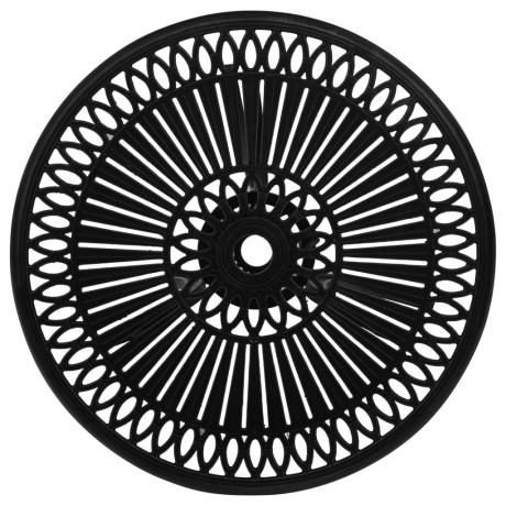 vidaXL Tuintafel 62x62x65 cm gietaluminium zwart afbeelding3 - 1