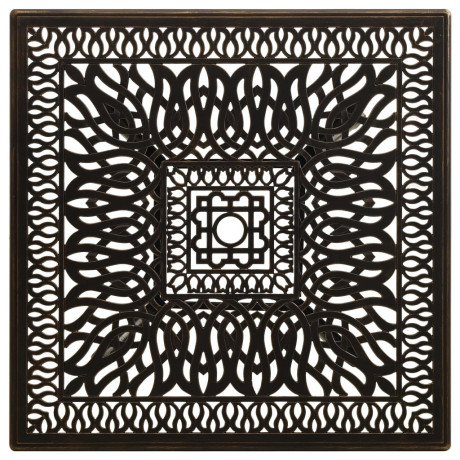 vidaXL Tuintafel 90x90x73 cm gietaluminium bronskleurig afbeelding3 - 1