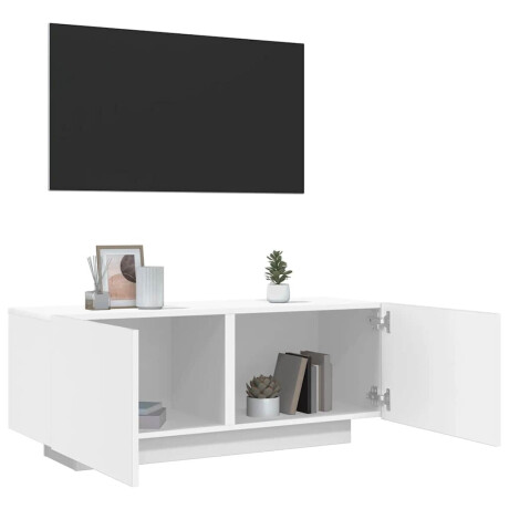 vidaXL Tv-meubel 100x35x40 cm bewerkt hout wit afbeelding3 - 1
