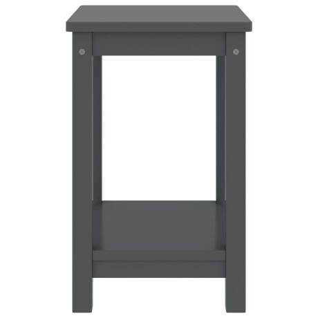 vidaXL Nachtkastje 35x30x47 cm massief grenenhout donkergrijs afbeelding3 - 1