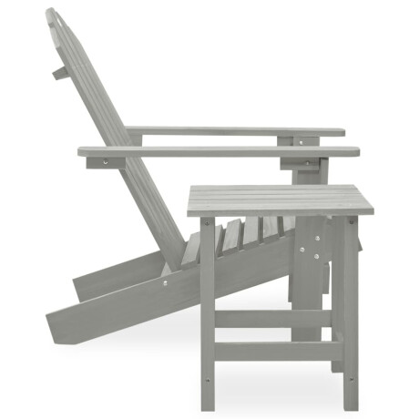 vidaXL Tuinstoel Adirondack met tafel massief vurenhout grijs afbeelding3 - 1