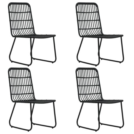 vidaXL 5-delige Tuinset poly rattan en glas afbeelding3 - 1