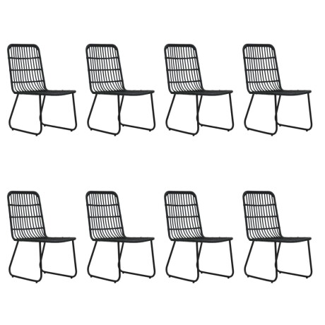 vidaXL 9-delige Tuinset poly rattan en glas afbeelding3 - 1