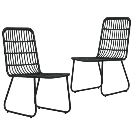 vidaXL 3-delige Tuinset poly rattan en glas afbeelding3 - 1