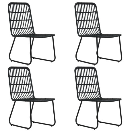 vidaXL 5-delige Tuinset poly rattan en glas afbeelding3 - 1