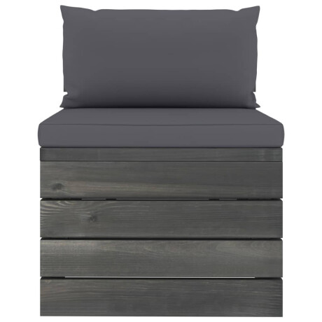 vidaXL 2-delige Loungeset met kussens pallet massief grenenhout afbeelding3 - 1