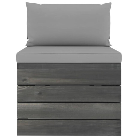 vidaXL 2-delige Loungeset met kussens pallet massief grenenhout afbeelding3 - 1