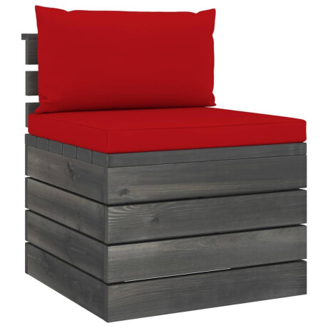 vidaXL 2-delige Loungeset met kussens pallet massief grenenhout afbeelding3 - 1