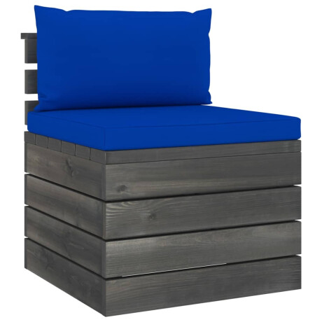 vidaXL 2-delige Loungeset met kussens pallet massief grenenhout afbeelding3 - 1