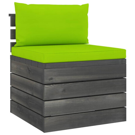 vidaXL 2-delige Loungeset met kussens pallet massief grenenhout afbeelding3 - 1