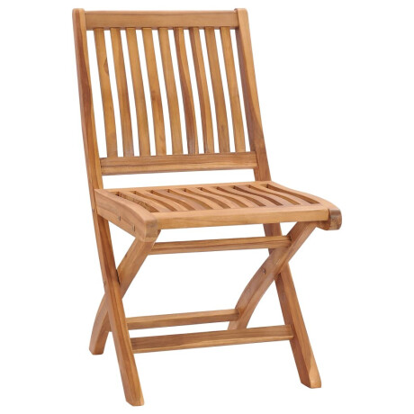 vidaXL Tuinstoelen 2 st met rood geruite kussens massief teakhout afbeelding3 - 1