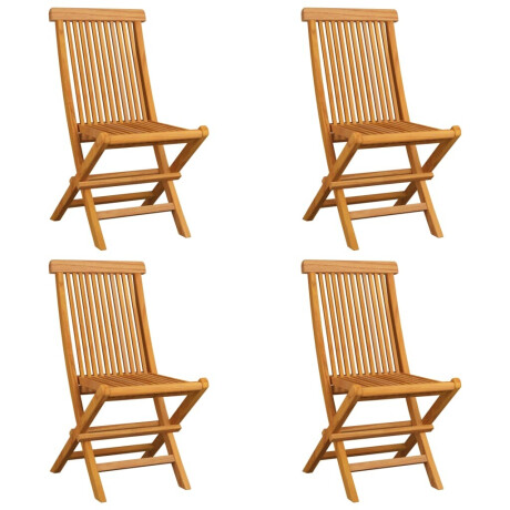vidaXL Tuinstoelen 4 st met antracietkleurige kussens massief teakhout afbeelding3 - 1