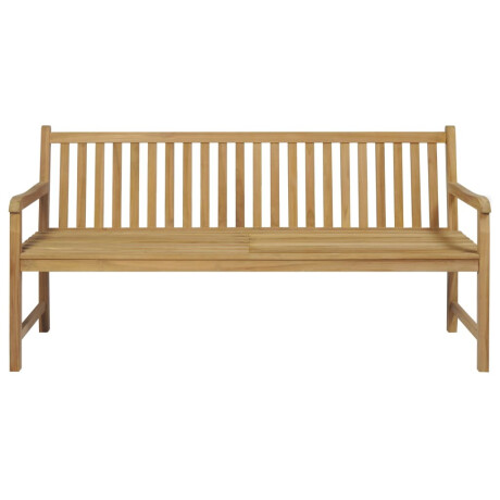 vidaXL Tuinbank met antracietkleurig kussen 175 cm massief teakhout afbeelding3 - 1