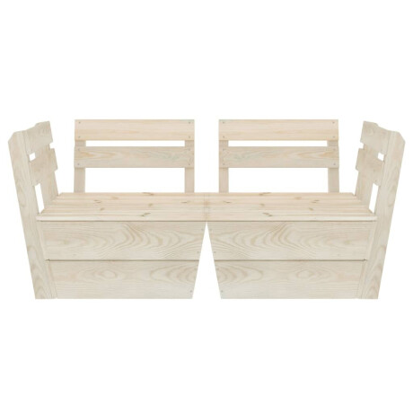 vidaXL Tuinbank 2-zits pallet geïmpregneerd vurenhout afbeelding3 - 1