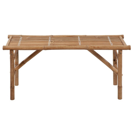 vidaXL Tuinbank inklapbaar met kussen 118 cm bamboe afbeelding3 - 1