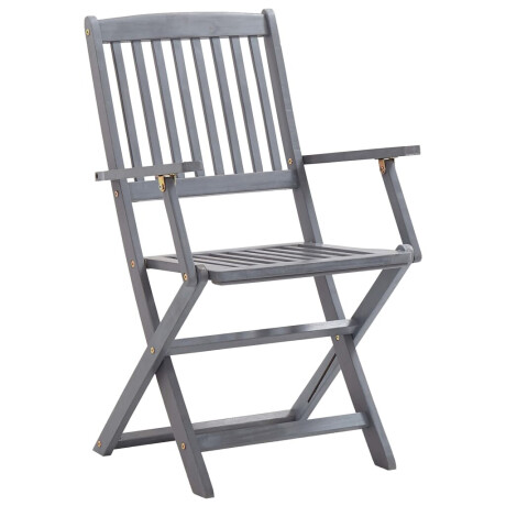 vidaXL Tuinstoelen 2 st inklapbaar met kussens massief acaciahout afbeelding3 - 1