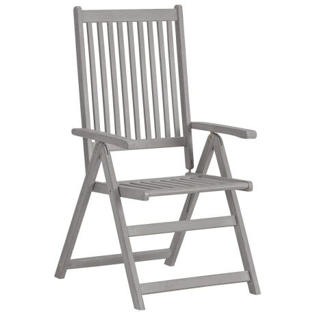 vidaXL Tuinstoelen 2 st verstelbaar met kussens massief acaciahout afbeelding3 - 1