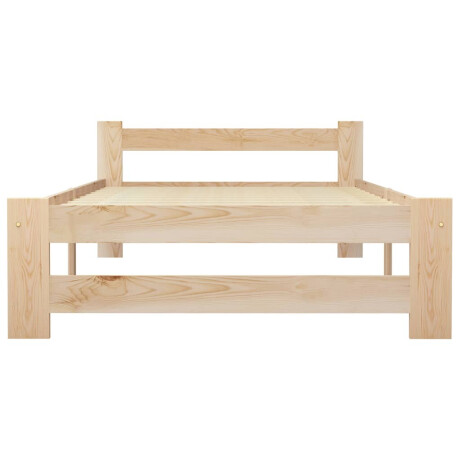 vidaXL Bedframe massief grenenhout 100x200 cm afbeelding3 - 1