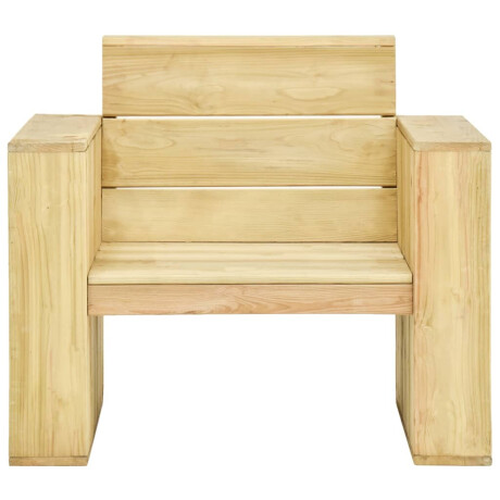 vidaXL Tuinstoelen 2 st met taupe kussens geïmpregneerd grenenhout afbeelding3 - 1