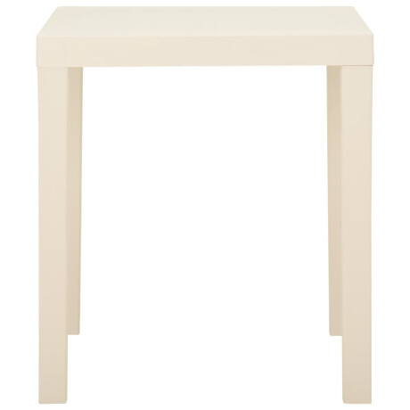 vidaXL Tuintafel 79x65x72 cm kunststof wit afbeelding3 - 1