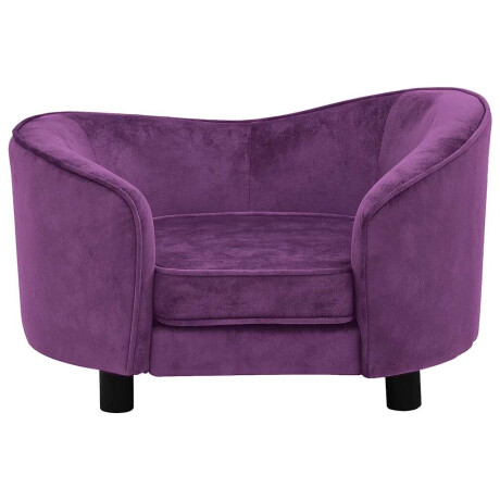 vidaXL Hondenbank 69x49x40 cm pluche bordeauxrood afbeelding3 - 1