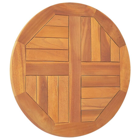 vidaXL Tafelblad rond 2,5 cm 50 cm massief teakhout afbeelding3 - 1