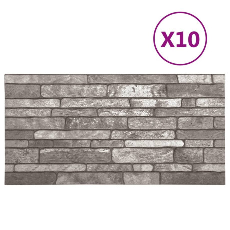 vidaXL 11 st Wandpanelen 3D donkergrijze baksteen EPS afbeelding3 - 1