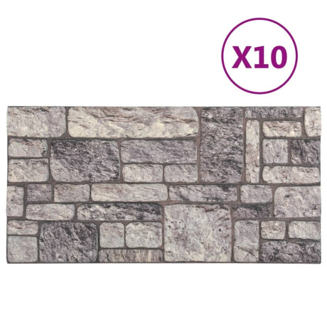 vidaXL 10 st Wandpanelen 3D lichtgrijze baksteen EPS afbeelding3 - 1