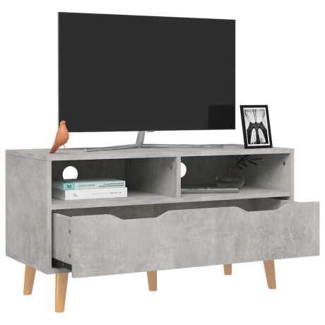 vidaXL Tv-meubel 90x40x48,5 cm bewerkt hout betongrijs afbeelding3 - 1