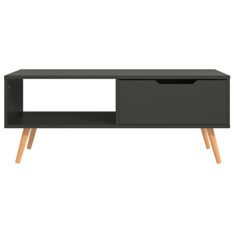 vidaXL Salontafel 100x49,5x43 cm bewerkt hout grijs afbeelding3 - 1