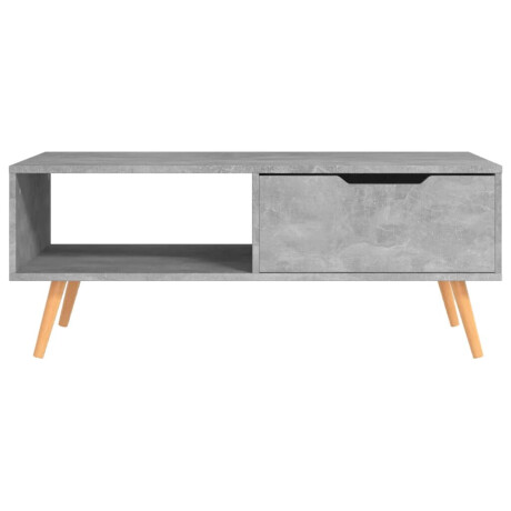 vidaXL Salontafel 100x49,5x43 cm bewerkt hout betongrijs afbeelding3 - 1