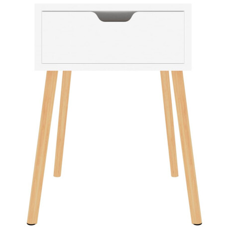 vidaXL Nachtkastjes 2 st 40x40x56 cm bewerkt hout wit afbeelding3 - 1