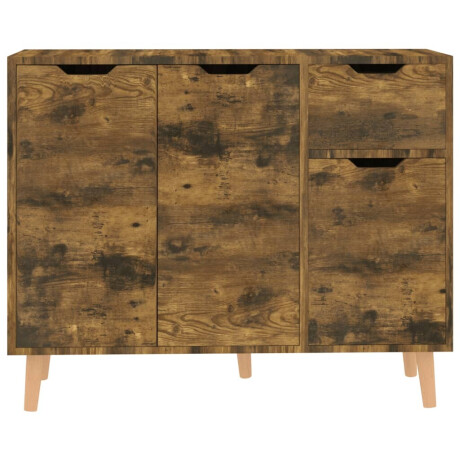 vidaXL Dressoir 90x30x72 cm bewerkt hout gerookt eikenkleurig afbeelding3 - 1