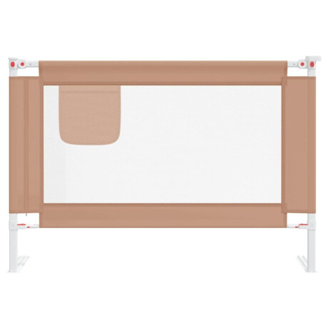 vidaXL Bedhekje peuter 100x25 cm stof taupe afbeelding3 - 1