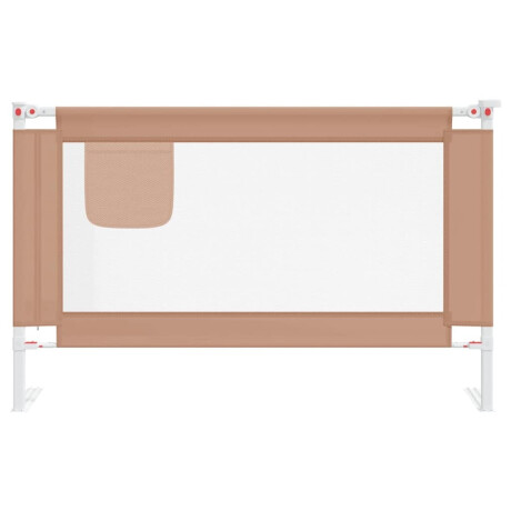 vidaXL Bedhekje peuter 120x25 cm stof taupe afbeelding3 - 1