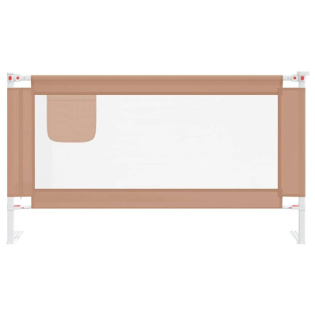 vidaXL Bedhekje peuter 150x25 cm stof taupe afbeelding3 - 1