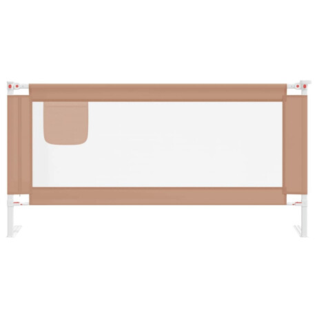 vidaXL Bedhekje peuter 180x25 cm stof taupe afbeelding3 - 1