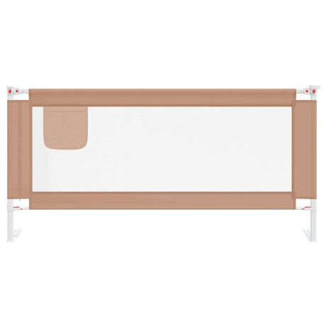 vidaXL Bedhekje peuter 190x25 cm stof taupe afbeelding3 - 1