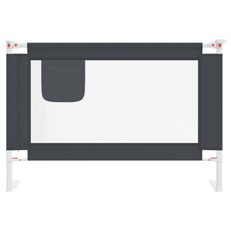 vidaXL Bedhekje peuter 100x25 cm stof donkergrijs afbeelding3 - 1