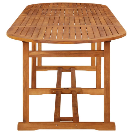 vidaXL Tuintafel 280x90x75 cm massief acaciahout afbeelding3 - 1