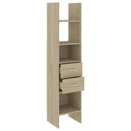 vidaXL Boekenkast 40x35x180 cm bewerkt hout sonoma eikenkleurig afbeelding3 - 1