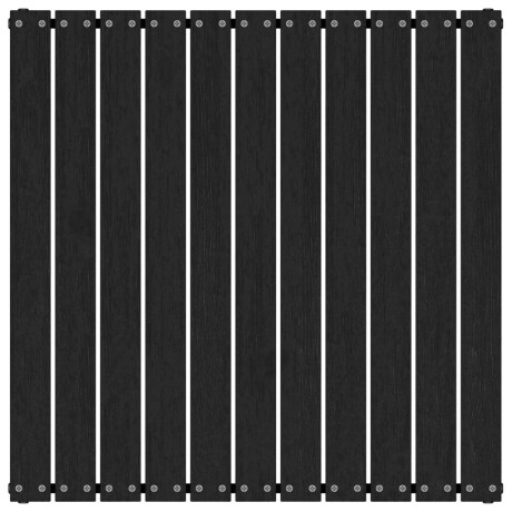 vidaXL Tuinvoetenbank 70x70x30 cm massief grenenhout zwart afbeelding3 - 1
