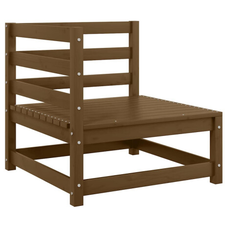 vidaXL 2-delige Loungeset massief grenenhout honingbruin afbeelding3 - 1