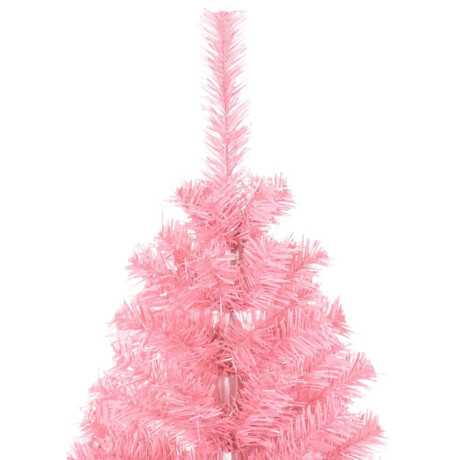 vidaXL Kunstkerstboom met standaard 120 cm PVC roze afbeelding3 - 1